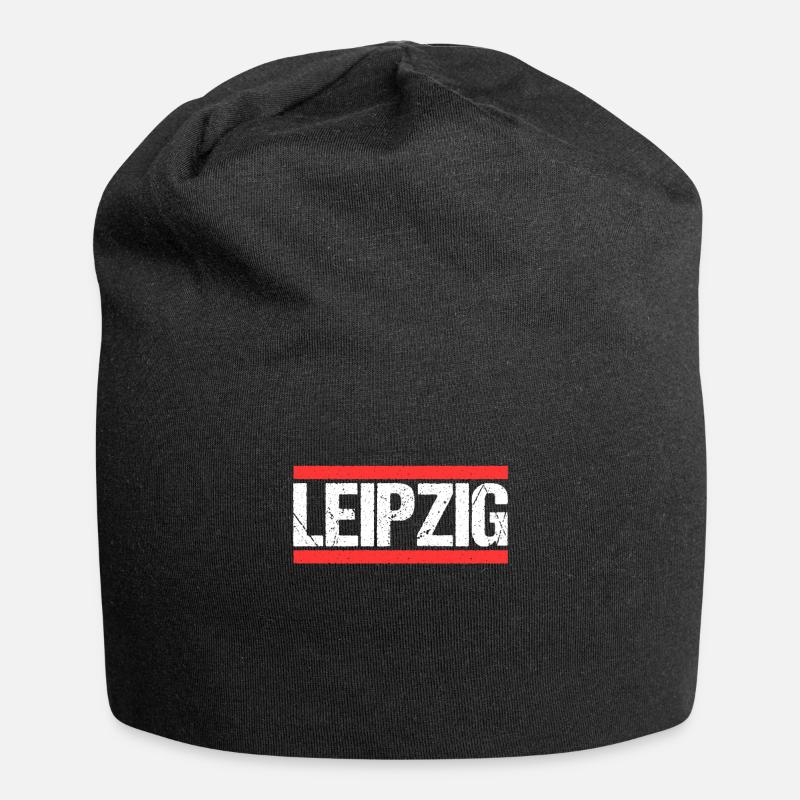 Leipzigerin Leipziger Leipzig - Jersey-Beanie - Schwarz