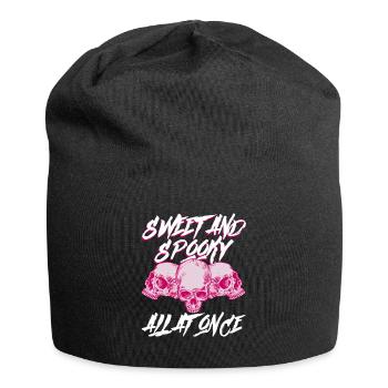 Süß und gruselig zugleich - Bubble Goth Perky Goth - Jersey-Beanie - Schwarz - Vorne