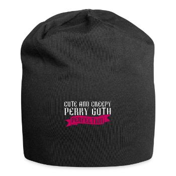 Niedlich und unheimlich Perky Goth Perfection Goth - Jersey-Beanie - Schwarz - Vorne