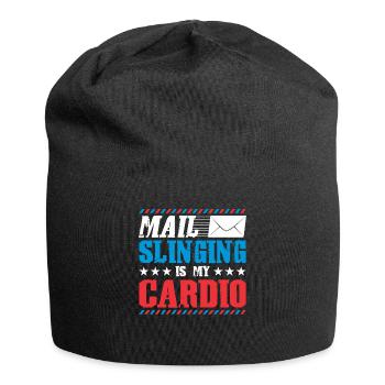 Postbote Briefträger Brief Paketdienst Geschenk - Jersey-Beanie - Schwarz - Vorne