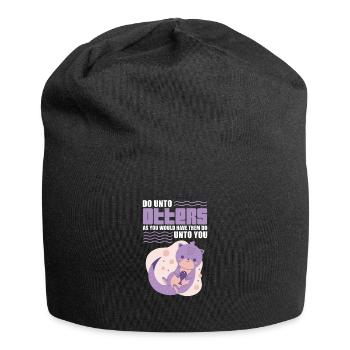 Otter Sea Otter Otter Gift - Jersey Beanie - black - Front