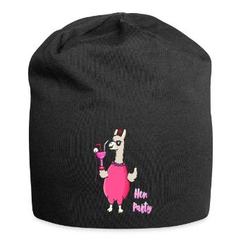 Junggesellinnenabschied Junggesellin JGA Lustig - Jersey-Beanie - Schwarz - Vorne