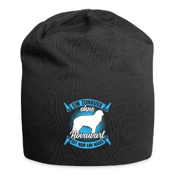 Ohne Hovawart nur ein Haus derber Bauernhund - Jersey-Beanie - Schwarz - Vorne