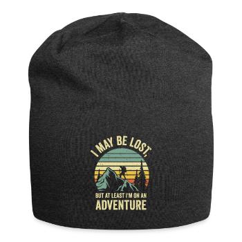Wandern Camping Bergwanderer - Jersey-Beanie - Anthrazit - Vorne
