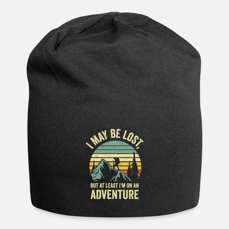 Wandern Camping Bergwanderer - Jersey-Beanie - Schwarz