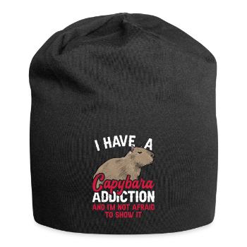 Rongeur Capybara - Bonnet en jersey - noir - Devant