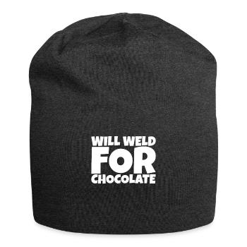 Metal Work Welding Forger Chocolate Lover Gift - Jersey-Beanie - Anthrazit - Vorne