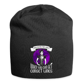 Moontan Gothic Spruch Goth Girl Grufti Emo - Jersey-Beanie - Schwarz - Vorne