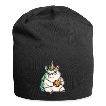 Biscuit licorne - Bonnet en jersey - noir - Devant