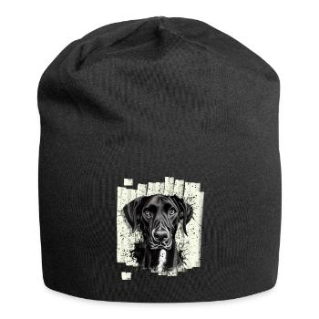 Chien Dogue Dogue Noir - Bonnet en jersey - noir - Devant
