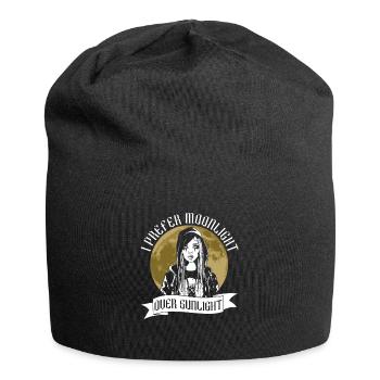 Clair de lune avant la lumière du soleil - Moontan Gothic Goth - Bonnet en jersey - noir - Devant