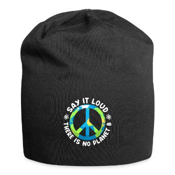 Il n'y a pas de planète B Protection de l'environnement Sauvez la Terre - Bonnet en jersey - noir - Devant