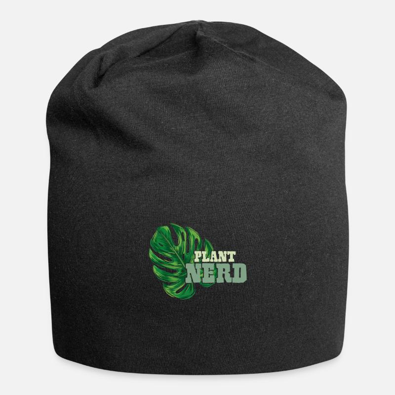 Pflanzen Nerd - Jersey-Beanie - Schwarz