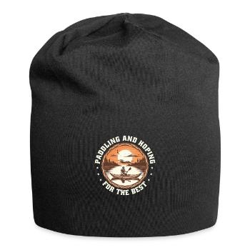 Kanu Canadier-Canoe Kajak Paddle-hoping - Jersey-Beanie - Schwarz - Vorne
