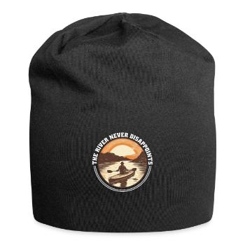 Kanu Canadier-Canoe Kajak Water-Paddle - Jersey-Beanie - Schwarz - Vorne