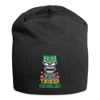 Tiki Bar Technique Hawaiian Luau Party Tiki Bar - Jersey Beanie - black - Front