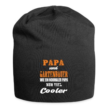 Papa und Gartenbauer - Jersey-Beanie - Schwarz - Vorne