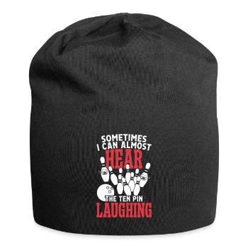 Somtimes i can almost hear the ten pin - Jersey-Beanie - Schwarz - Vorne