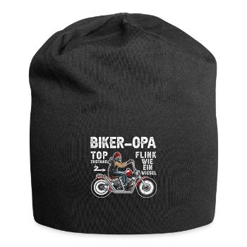 Motorrad Opa Motorradfahrer Biker Opa Top Zustand - Jersey-Beanie - Schwarz - Vorne