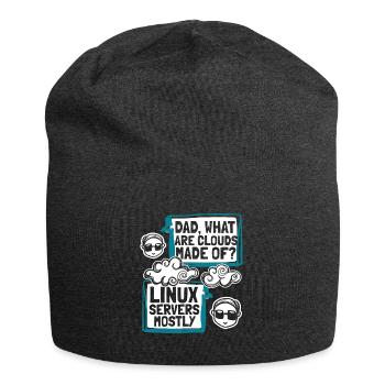 Dad What Are Clouds Made Of Developer Coder - Jersey-Beanie - Anthrazit - Vorne