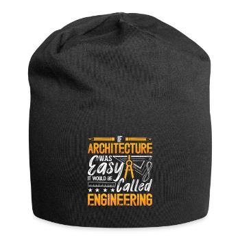 If Architecture Was Easy Construction Architecture - Jersey Beanie - black - Front