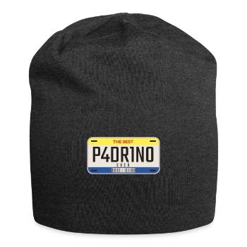 Mexican Godfather Car Plate Best Padrino De Boda - Jersey Beanie - charcoal grey - Front
