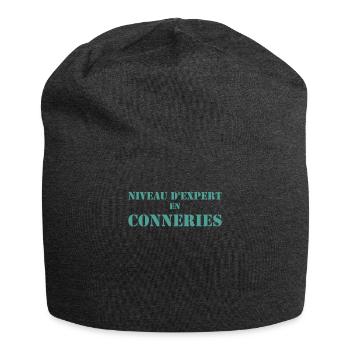 Humour Beauf - Design Amusant pour Homme - Bonnet en jersey - charbon - Devant