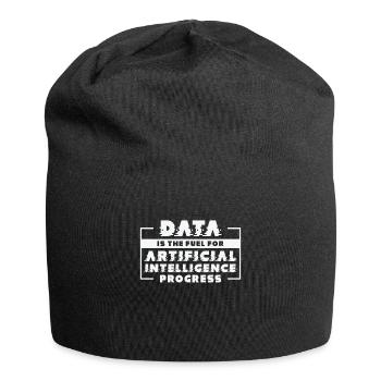 Künstliche Intelligenz Fortschritt Maschinelles - Jersey-Beanie - Schwarz - Vorne
