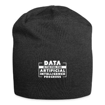 Künstliche Intelligenz Fortschritt Maschinelles - Jersey-Beanie - Anthrazit - Vorne