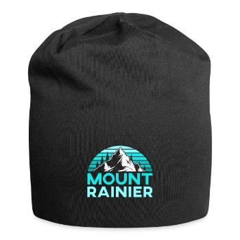Mount Rainier Mountaineering Summit Sports Hiking - Jersey Beanie - black - Front