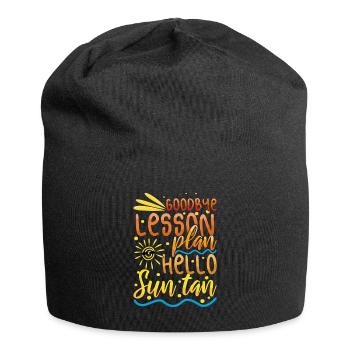 Bye School Out For Teacher Hello Summer - Jersey Beanie - black - Front