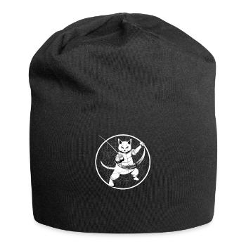 Katzen Fechter gamer gamer Fechten Sport Katzen - Jersey-Beanie - Schwarz - Vorne