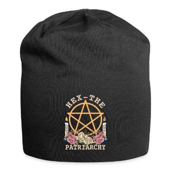 Le féminisme envoûte le patriarcat de manière féministe - Bonnet en jersey - noir - Devant