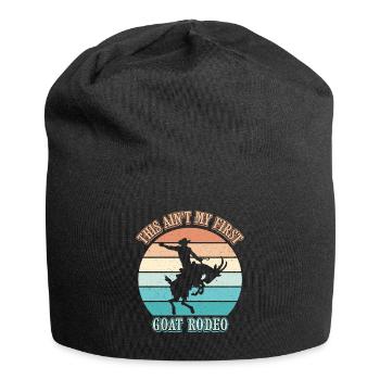 Das ist nicht mein erstes Ziegenrodeo Bronc Riding - Jersey-Beanie - Schwarz - Vorne