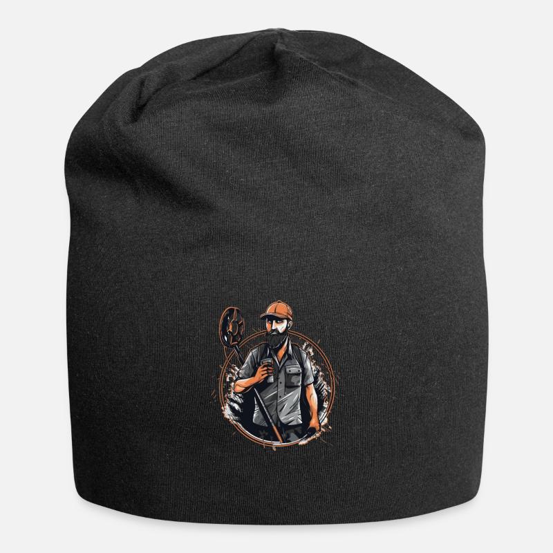 Sondengänger Sondler sondeln Lustiges-Kaffee - Jersey-Beanie - Schwarz