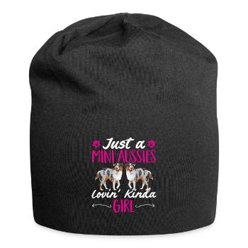 Miniature Australian Shepherd - Jersey Beanie - black - Front
