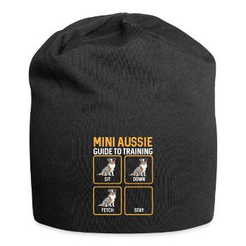Miniature Australian Shepherd - Jersey Beanie - black - Front