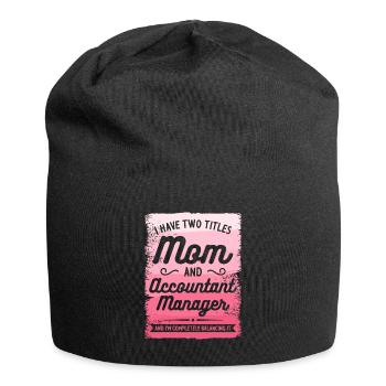 Ich bin die verrückte Reha-Krankenschwester, vor der sie dich gewarnt haben - Jersey-Beanie - Schwarz - Vorne