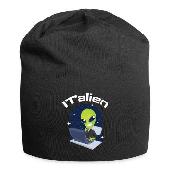 ITalien Alien Informatiker Hacker Coder - Jersey Beanie - black - Front