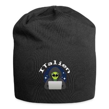 ITalien Alien Informatiker Hacker Coder - Jersey Beanie - black - Front