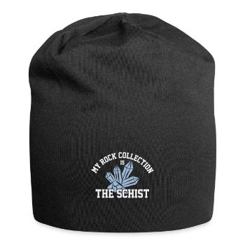 Ma collection de roches est la - Bonnet en jersey - noir - Devant