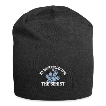 Ma collection de roches est la - Bonnet en jersey - charbon - Devant