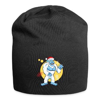 Yeti Santa - Jersey Beanie - black - Front