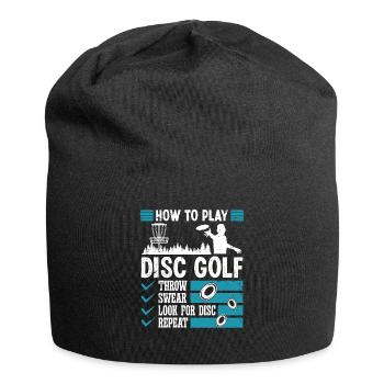 How to play Disc Golf - Jersey Beanie - black - Front