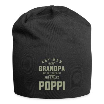 Poppi - A Title Earned, Not Given - Father's Day - Jersey Beanie - black - Front