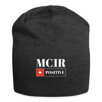MC1R Positive Redhead Red Hair - Jersey Beanie - charcoal grey - Front