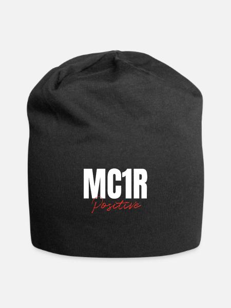 MC1R Positive Rothaarig Rote Haare - Jersey-Beanie - Schwarz