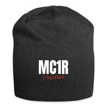 MC1R Positive Redhead Red Hair - Jersey Beanie - charcoal grey - Front