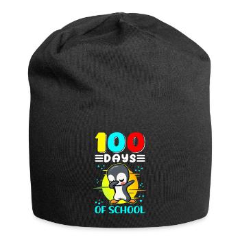 100 School Days Kids School Student Gift - Jersey Beanie - black - Front
