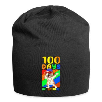 100 School Days Student Kids School Gift - Jersey Beanie - black - Front